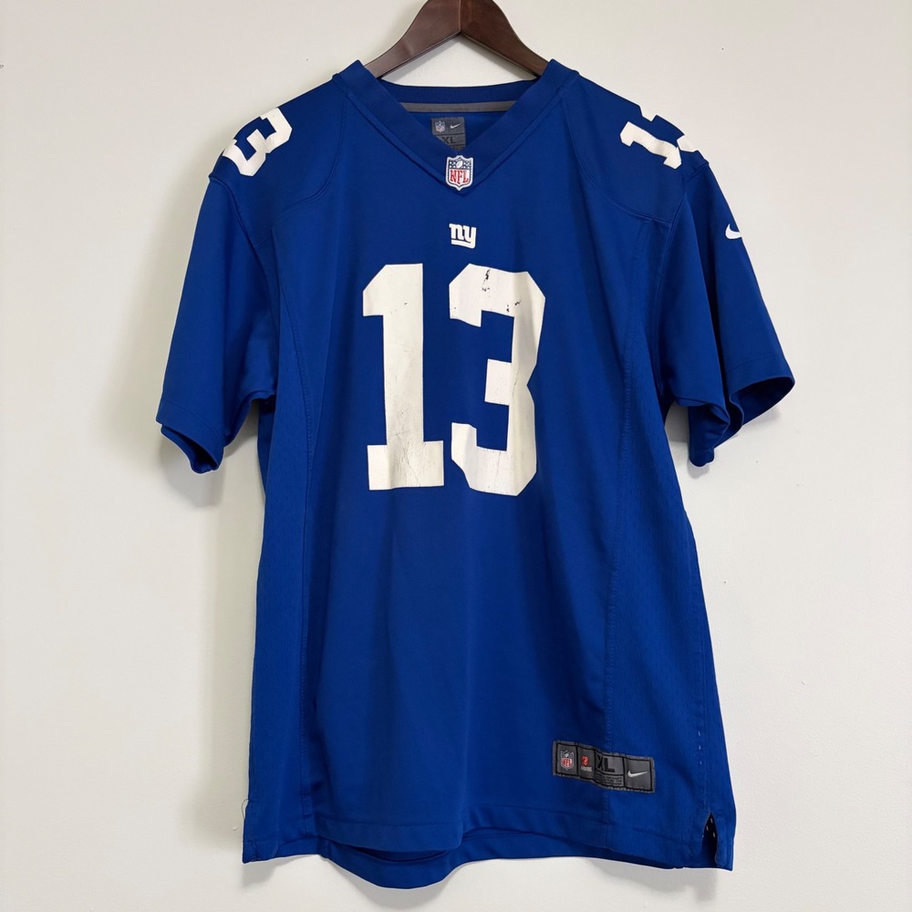 Nike New York Giants Odell Beckham Jr 13 NFL Jersey Blue Fits like a Small